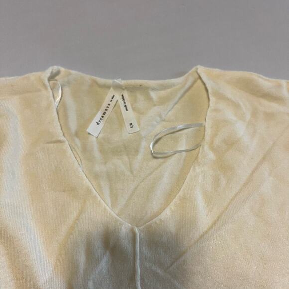 dreamers by debut pure heart pullover sweater in ivory S/M - Picture 6 of 8